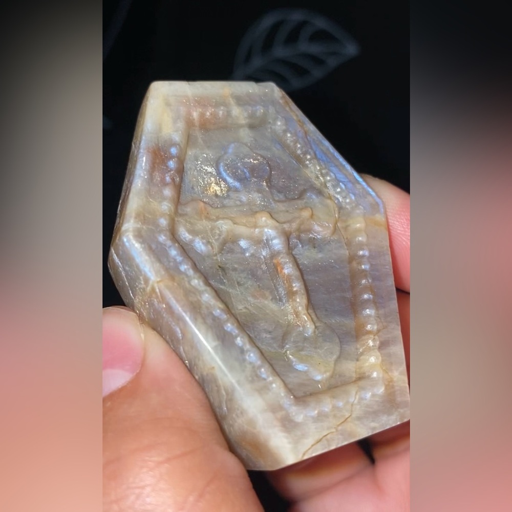 ❤️Cross Sunstone Moonstone Talisman Crystal